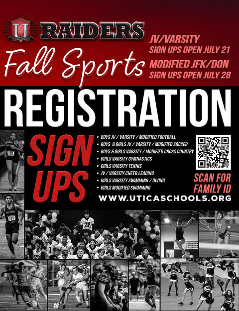 Fall Sports Registration Flyer
